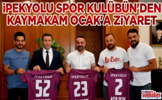İPEKYOLU SPOR KULÜBÜN’DEN KAYMAKAM OCAK’A ZİYARET