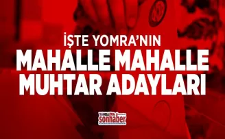 İşte Kulislerde konuşulan Yomra’nın muhtar adayları