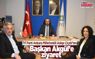 İYİ Parti Ankara Milletvekili Adayı Çiçek’ten  Başkan Akgül’e ziyaret