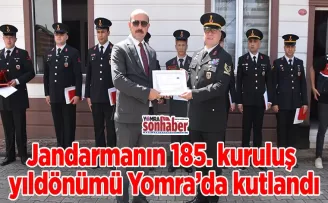 Jandarmanın 185. kuruluş yıldönümü Yomra’da kutlandı