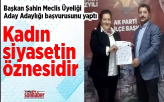 Kadın siyasetin öznesidir