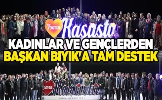 KADINLAR VE GENÇLERDEN BAŞKAN BIYIK’A TAM DESTEK
