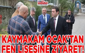 KAYMAKAM OCAK’TAN YOMRA FEN LİSESİNE ZİYARET!