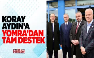 Koray Aydın’a Yomra’dan tam destek