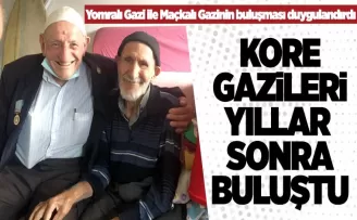 Kore gazileri buluştu
