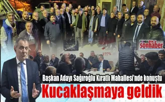 Kucaklaşmaya geldik