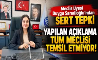 Meclis Üyesi Duygu Sarıalioğlu’ndan Sert Tepki