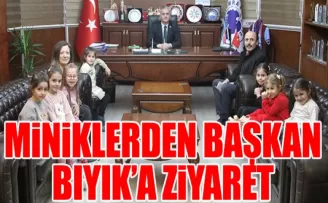 Miniklerden Başkan Bıyık’a Ziyaret
