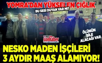 NESKO MADEN İŞÇİLERİ 3 AYDIR MAAŞ ALAMIYOR!