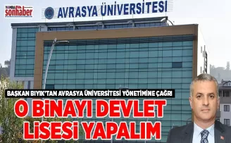 O BİNAYI DEVLET LİSESİ YAPALIM