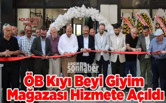 ÖB Kıyı Beyi Giyim Mağazası Hizmete Açıldı