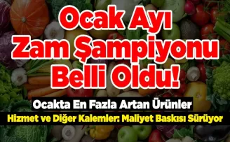 Ocak Ayı Zam Şampiyonu Belli Oldu!