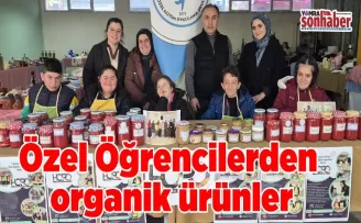 Özel Öğrencilerden organik ürünler
