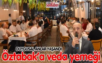 Öztabak’a veda yemeği