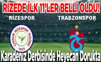  Rizespor – Trabzonspor Kadroları Açıklandı!