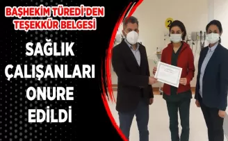 Sağlık çalışanlarına teşekkür