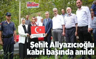 Şehidimiz kabri başında anıldı