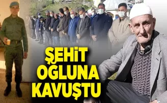 Şehit oğluna kavuştu…