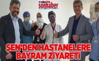 Şen Sağlıkçılarla Bayramlaştı