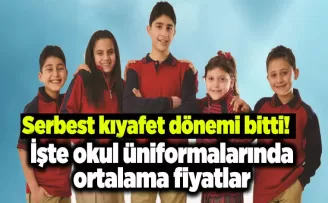 Serbest kıyafet dönemi bitti!  İşte okul üniformalarında ortalama fiyatlar