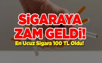 Sigaraya zam geldi!