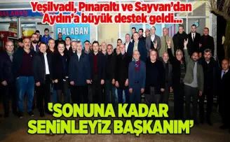 SONUNA KADAR SENİNLEYİZ BAŞKANIM