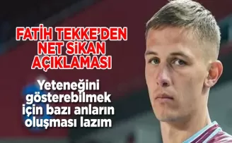 Tekke’den net açıklama