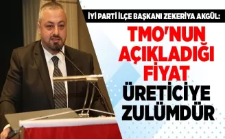 TMO’NUN AÇIKLADIĞI FİYAT ÜRETİCİYE ZULUMDUR