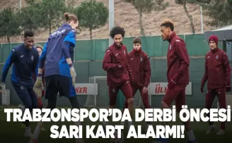 Trabzonspor’da derbi öncesi sarı kart alarmı!