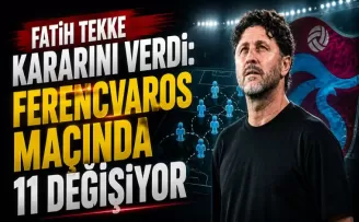 Trabzonspor’da Fatih Tekke Kararını Verdi: Ferencvaros Maçında 11 Değişiyor