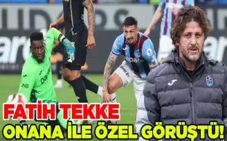 Trabzonspor’da Onana Alarmı: Fatih Tekke Yıldız Kaleciyle Özel Görüştü