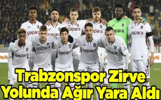 Trabzonspor Zirve Yolunda Ağır Yara Aldı