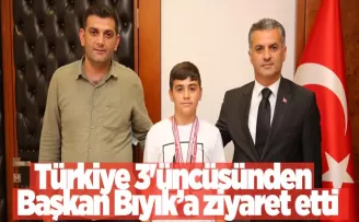 Türkiye 3'üncüsü  Başkanı ziyaret etti