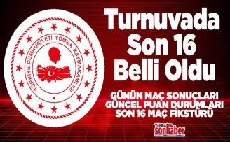 Turnuvada Son 16 Belli Oldu