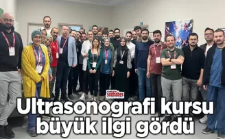 Ultrasonografi kursu Büyük ilgi gördü