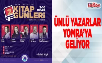 ÜNLÜ YAZARLAR YOMRA’YA GELİYOR 