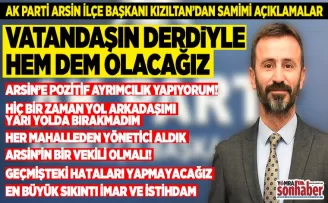 VATANDAŞIN DERDİYLE HEM DEM OLACAĞIZ