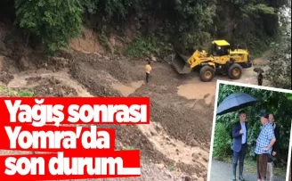 Yağış sonrası Yomra'da son durum...