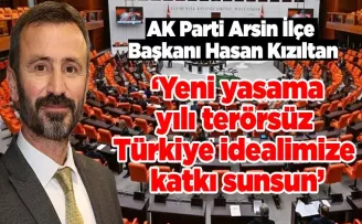 ‘Yeni yasama yılı terörsüz  Türkiye idealimize katkı sunsun’