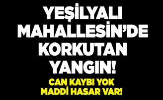 Yeşilyalı Mahallesi’nde Atölye Yangını