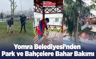 Yomra Belediyesi’nden Park ve Bahçelere Bahar Bakımı