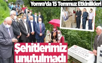 Yomra’da 15 Temmuz etkinlikleri