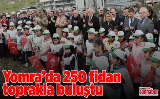 Yomra’da 250 fidan toprakla buluştu
