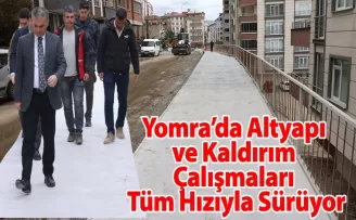 Yomra’da Altyapı ve Kaldırım Çalışmaları Tüm Hızıyla Sürüyor