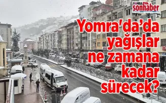 Yomra’da yağışlar ne zamana kadar sürecek?