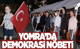 Yomra’da demokrasi nöbeti