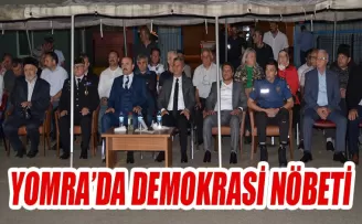 Yomra’da demokrasi nöbeti