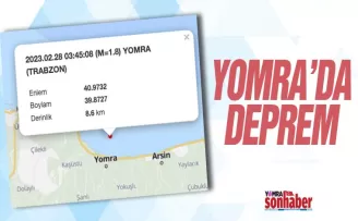 Yomra’da deprem 