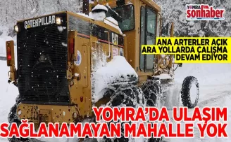 Yomra’da kapalı  yol kalmadı