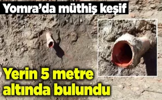 Yomra’da müthiş keşif...  Yerin 5 metre altında bulundu